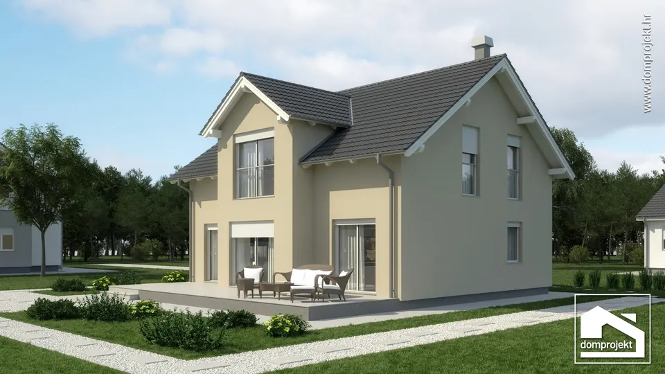 Montažna kuća Emanuela, 165 m², Domprojekt