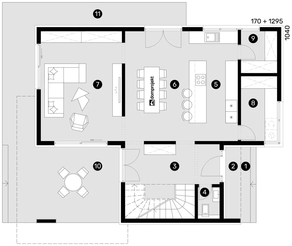 Osnova: Domprojekt Giulietta, 197 m²