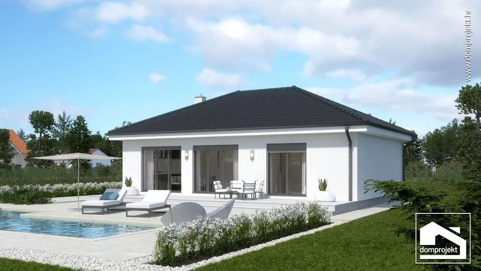 Montažna kuća Hana, 89 m², Domprojekt