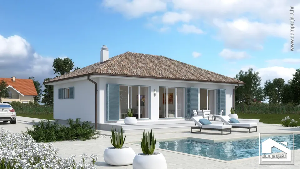 Montažna kuća Hana, 89 m², Domprojekt