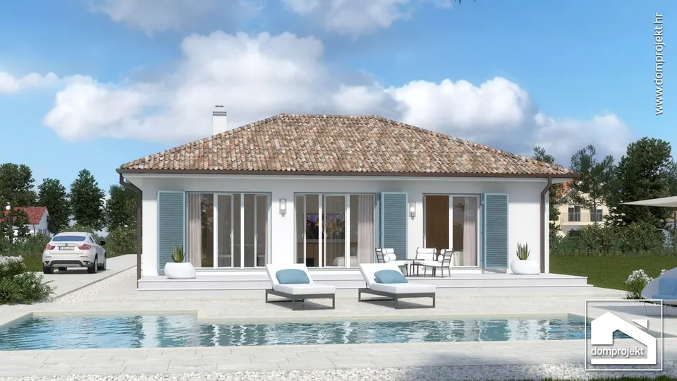 Montažna kuća Hana, 89 m², Domprojekt