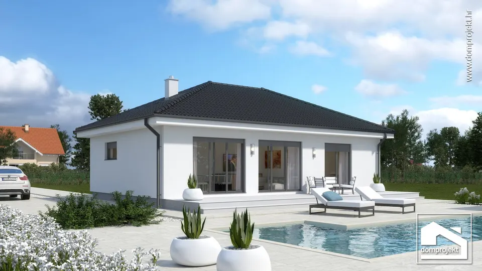 Montažna kuća Hana, 89 m², Domprojekt