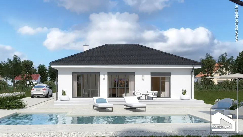 Montažna kuća Hana, 89 m², Domprojekt