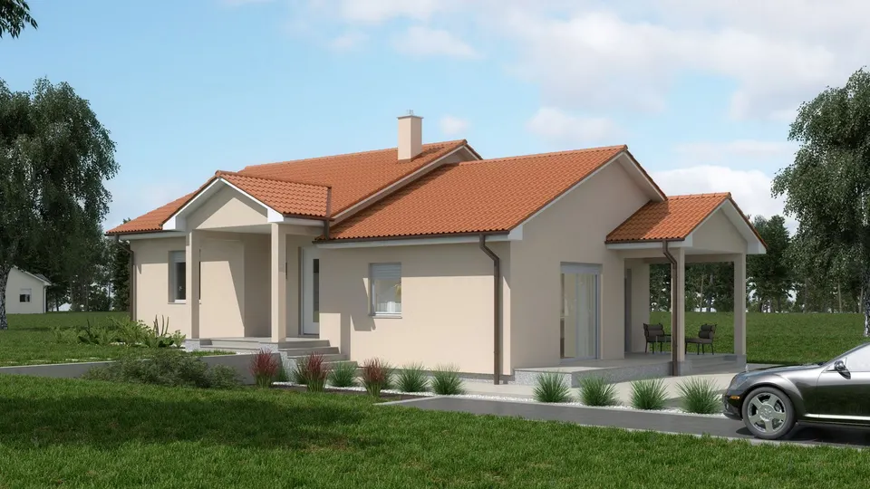 Montažna kuća Iris, 100 m², Domprojekt