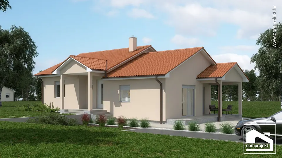 Montažna kuća Iris, 100 m², Domprojekt