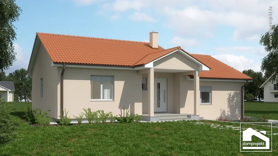 Montažna kuća Iris, 100 m², Domprojekt