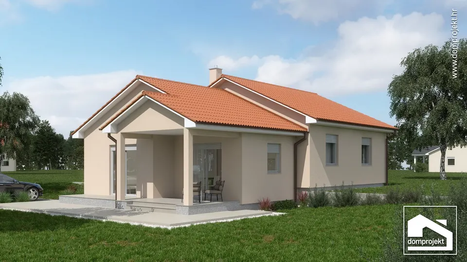 Montažna kuća Iris, 100 m², Domprojekt