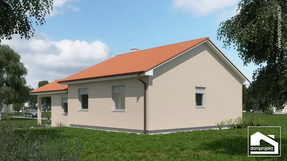 Montažna kuća Iris, 100 m², Domprojekt