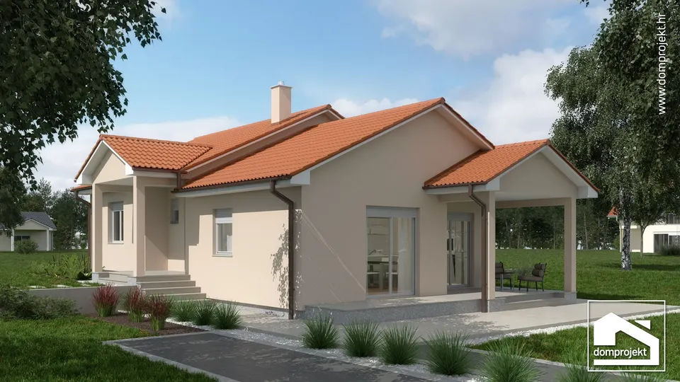 Montažna kuća Iris, 100 m², Domprojekt