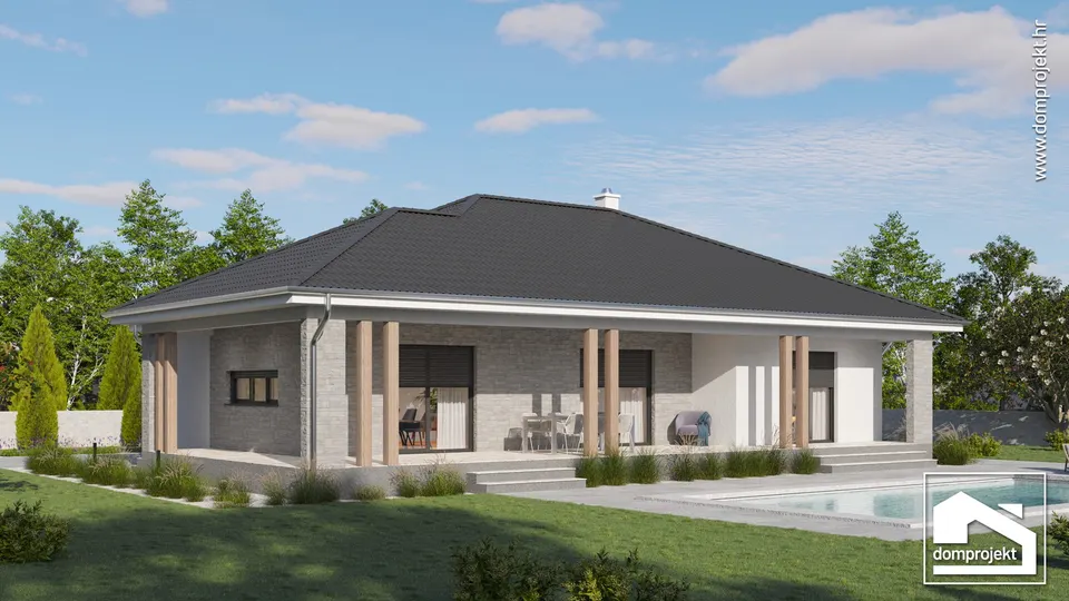Montažna kuća Ivy, 141 m², Domprojekt