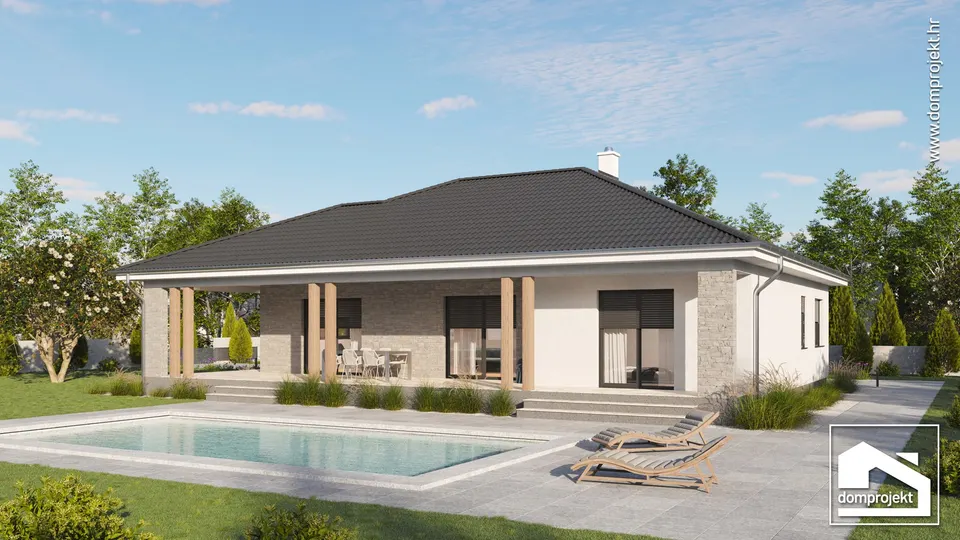 Montažna kuća Ivy, 141 m², Domprojekt