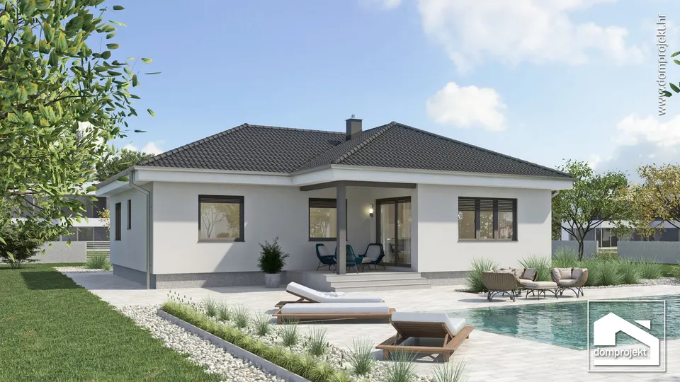 Montažna kuća Karmela, 107 m², Domprojekt