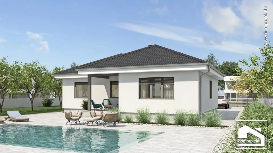 Montažna kuća Karmela, 107 m², Domprojekt