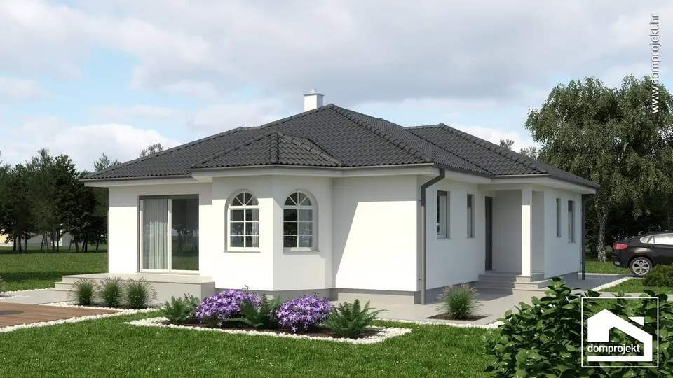 Montažna kuća Larisa, 113 m², Domprojekt