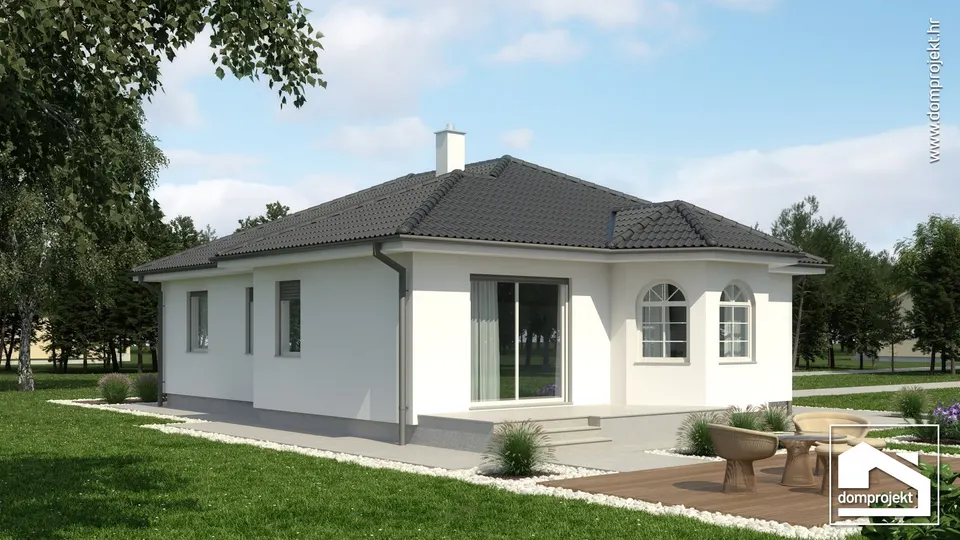 Montažna kuća Larisa, 113 m², Domprojekt