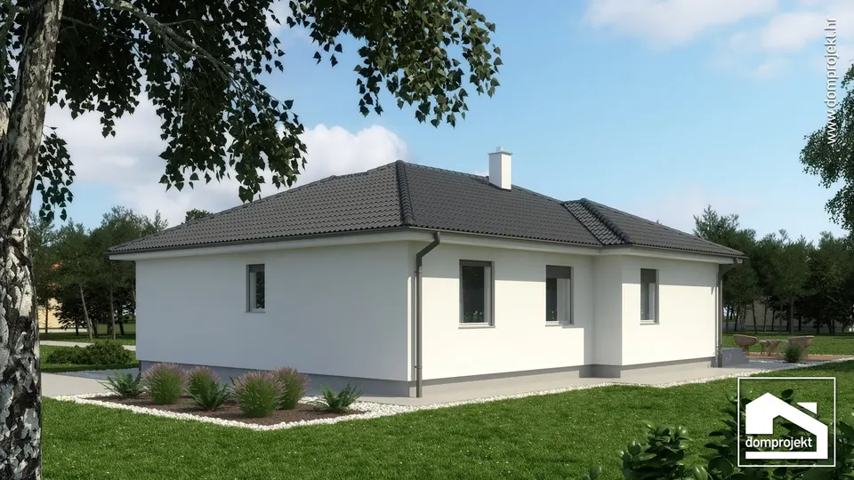 Montažna kuća Larisa, 113 m², Domprojekt