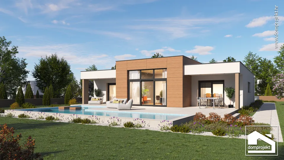 Montažna kuća Lores, 163 m², Domprojekt