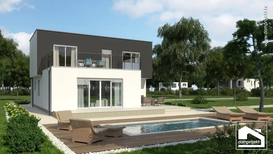 Montažna kuća Luna, 178 m², Domprojekt