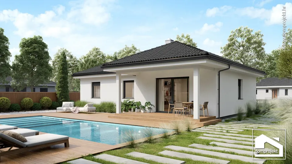 Montažna kuća Marinela, 103 m², Domprojekt