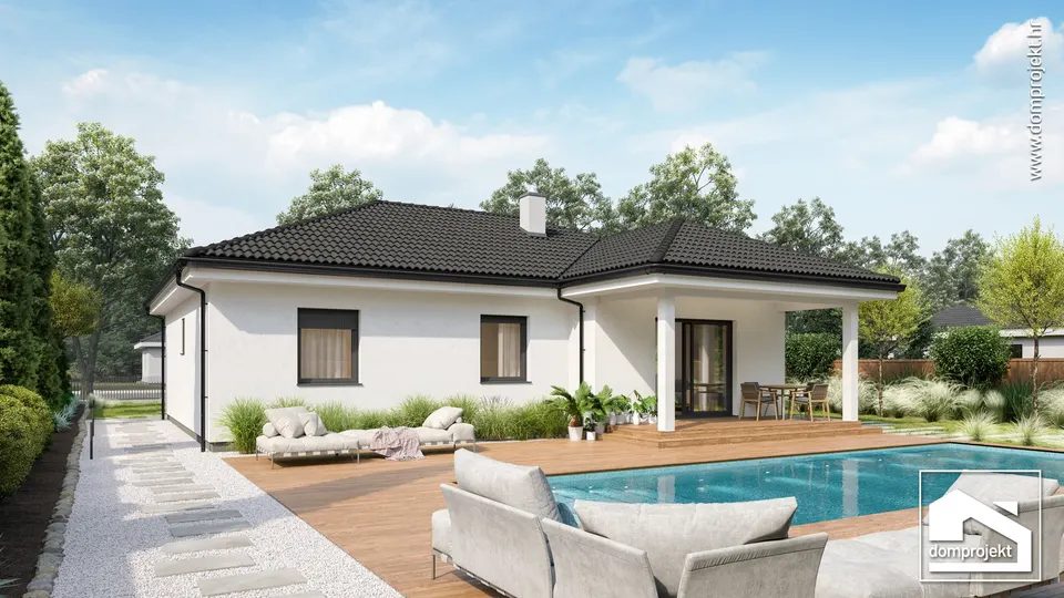 Montažna kuća Marinela, 103 m², Domprojekt