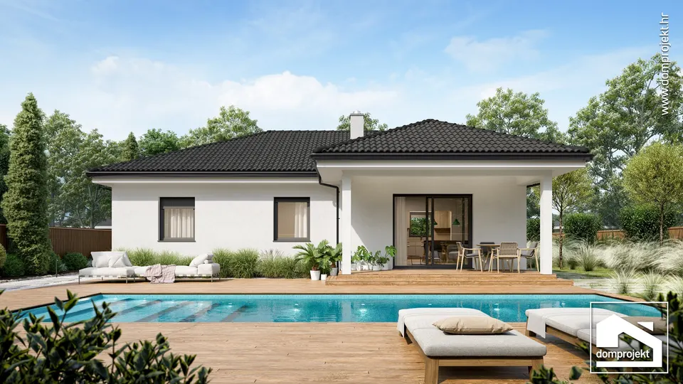 Montažna kuća Marinela, 103 m², Domprojekt