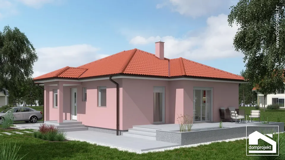 Montažna kuća Nataly, 89 m², Domprojekt