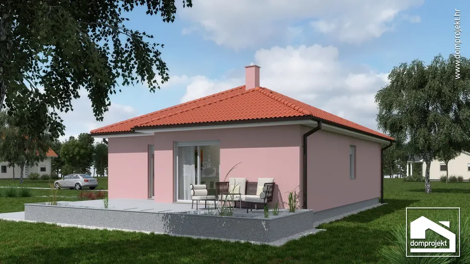 Montažna kuća Nataly, 89 m², Domprojekt