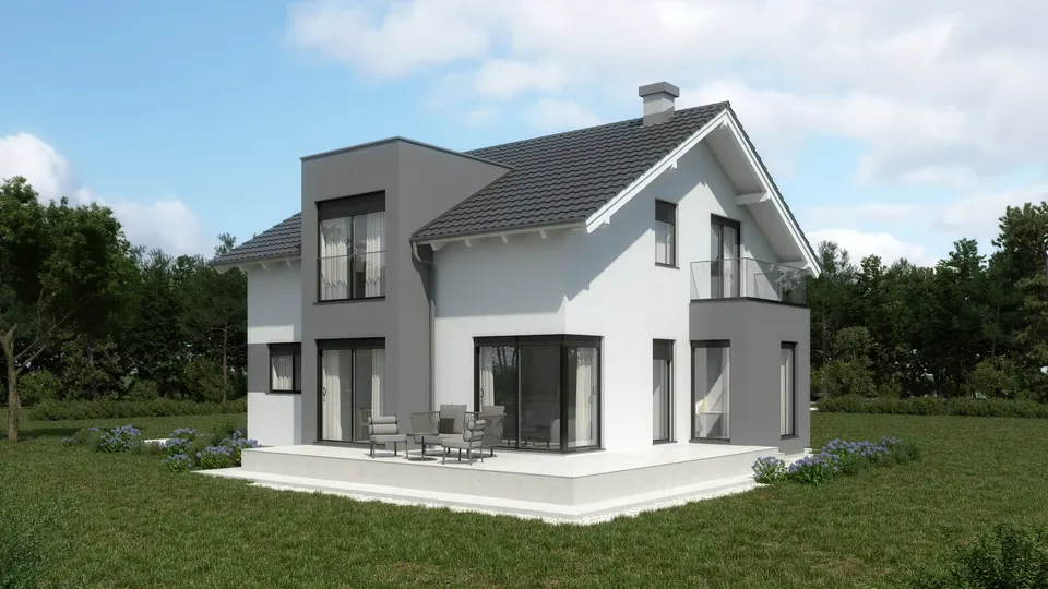 Montažna kuća Renata, 161 m², Domprojekt