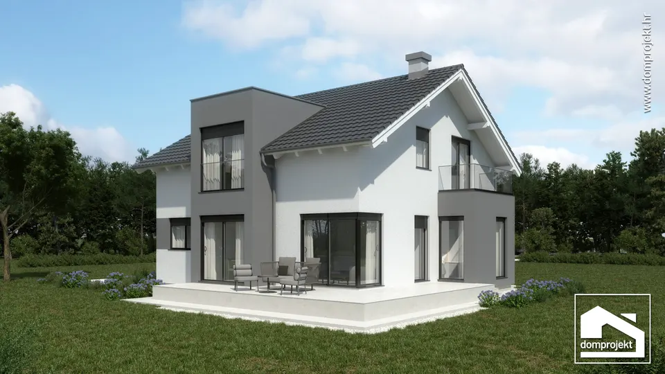 Montažna kuća Renata, 161 m², Domprojekt