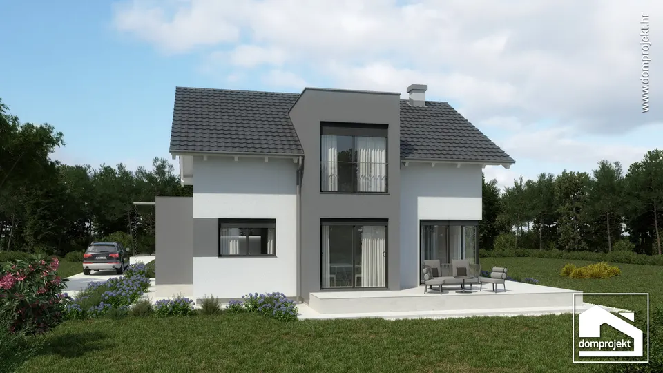 Montažna kuća Renata, 161 m², Domprojekt