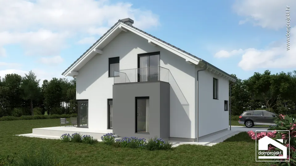 Montažna kuća Renata, 161 m², Domprojekt