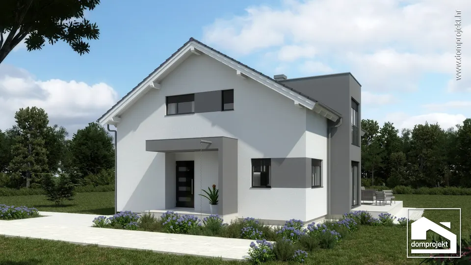 Montažna kuća Renata, 161 m², Domprojekt
