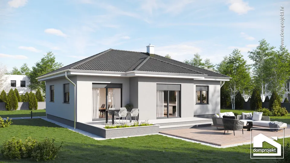 Montažna kuća Sandra, 87 m², Domprojekt