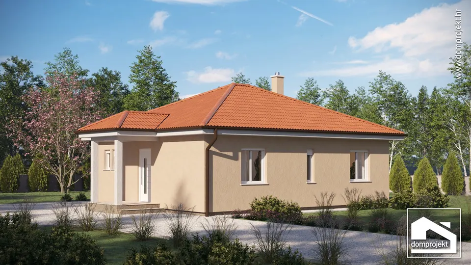 Montažna kuća Vanesa, 82 m², Domprojekt