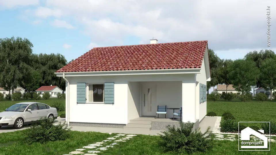 Montažna kuća Viva, 54 m², Domprojekt