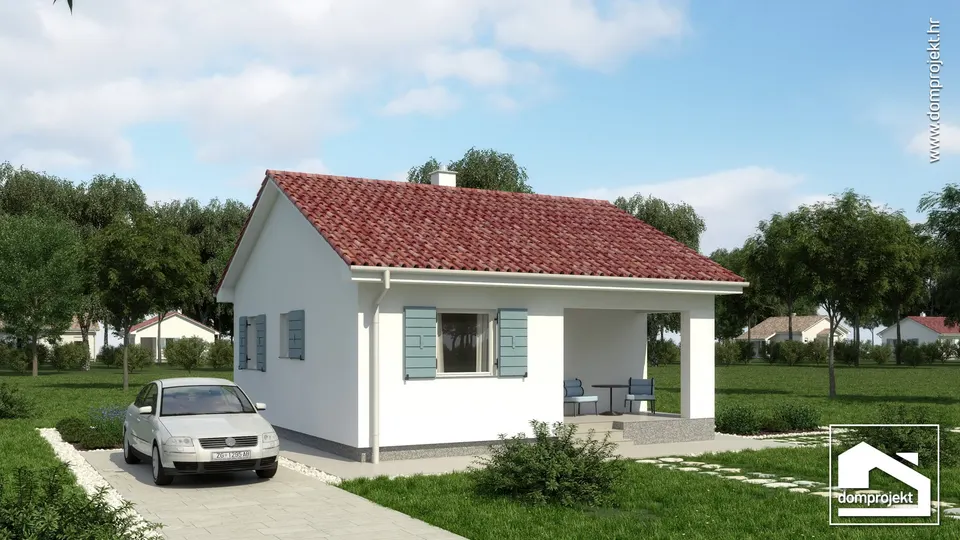 Montažna kuća Viva, 54 m², Domprojekt