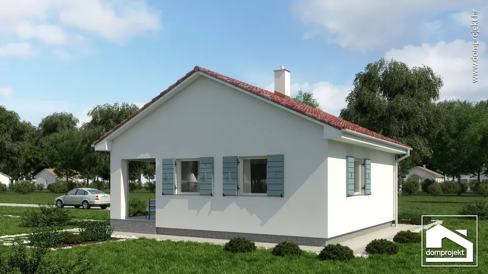Montažna kuća Viva, 54 m², Domprojekt