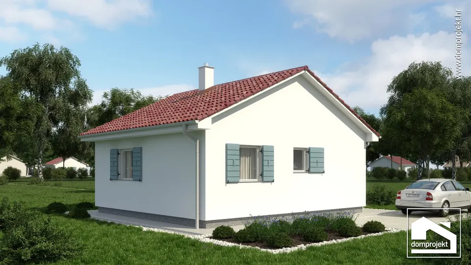 Montažna kuća Viva, 54 m², Domprojekt