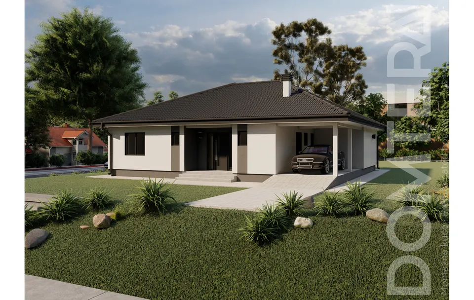 Montažna kuća Montažna kuća Dablin, 170 m², Domtera