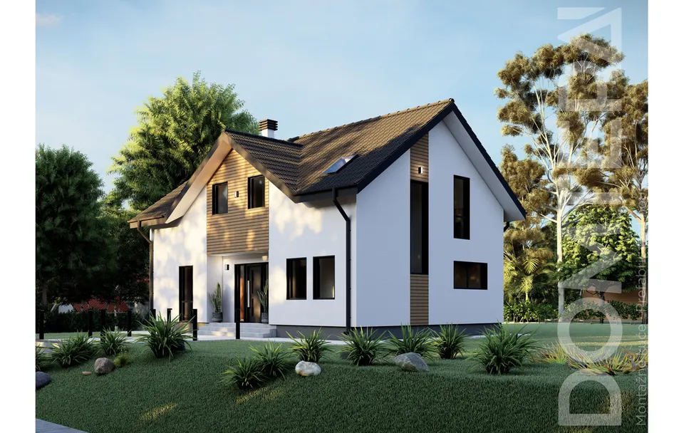 Montažna kuća Montažna kuća ESEN, 199 m², Domtera