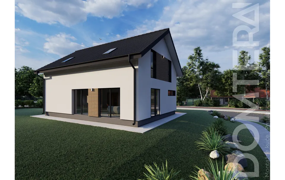 Montažna kuća Montažna kuća ESEN, 199 m², Domtera