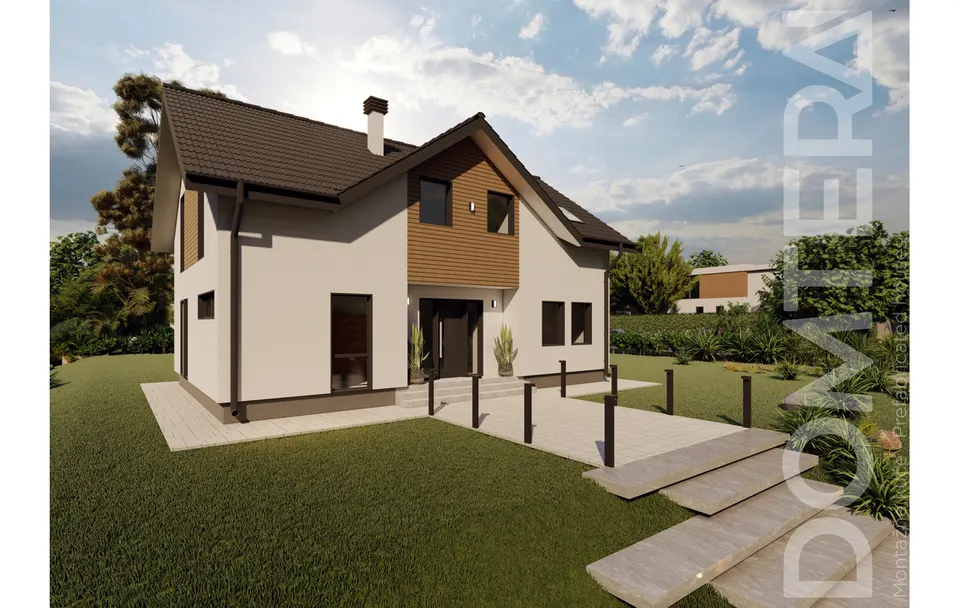 Montažna kuća Montažna kuća ESEN, 199 m², Domtera