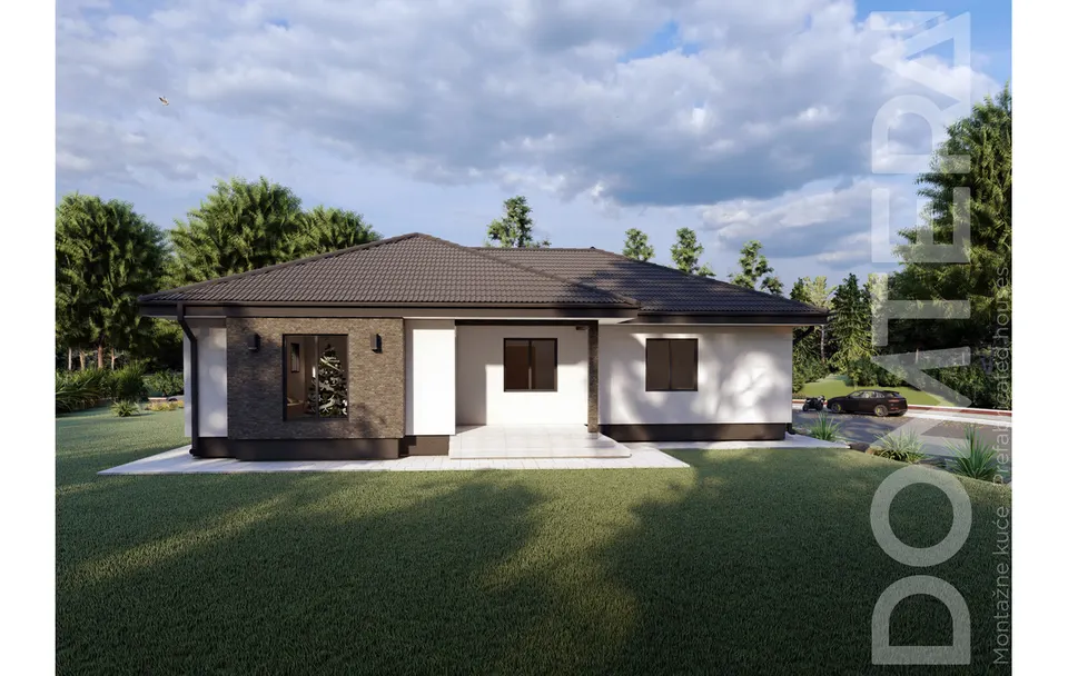 Montažna kuća Montažna kuća Milano, 154 m², Domtera