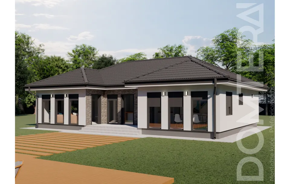 Montažna kuća Montažna kuća Rimini, 167 m², Domtera