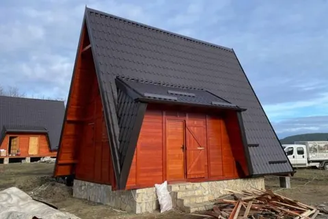Montažna kuća A-frame kuća 2, 53 m², Drvo Pro Forest House