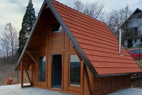 Montažna kuća A-frame Ekonomik, 44 m², Drvo Pro Forest House