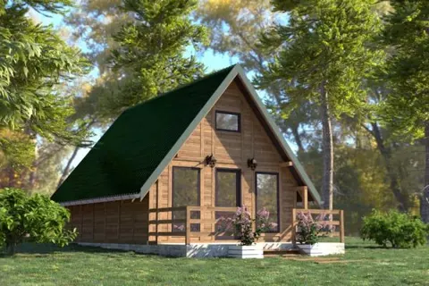 Montažna kuća Golija, 70 m², Drvo Pro Forest House