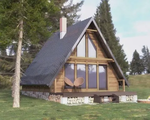 Montažna kuća Suncrest, 66 m², Drvo Pro Forest House