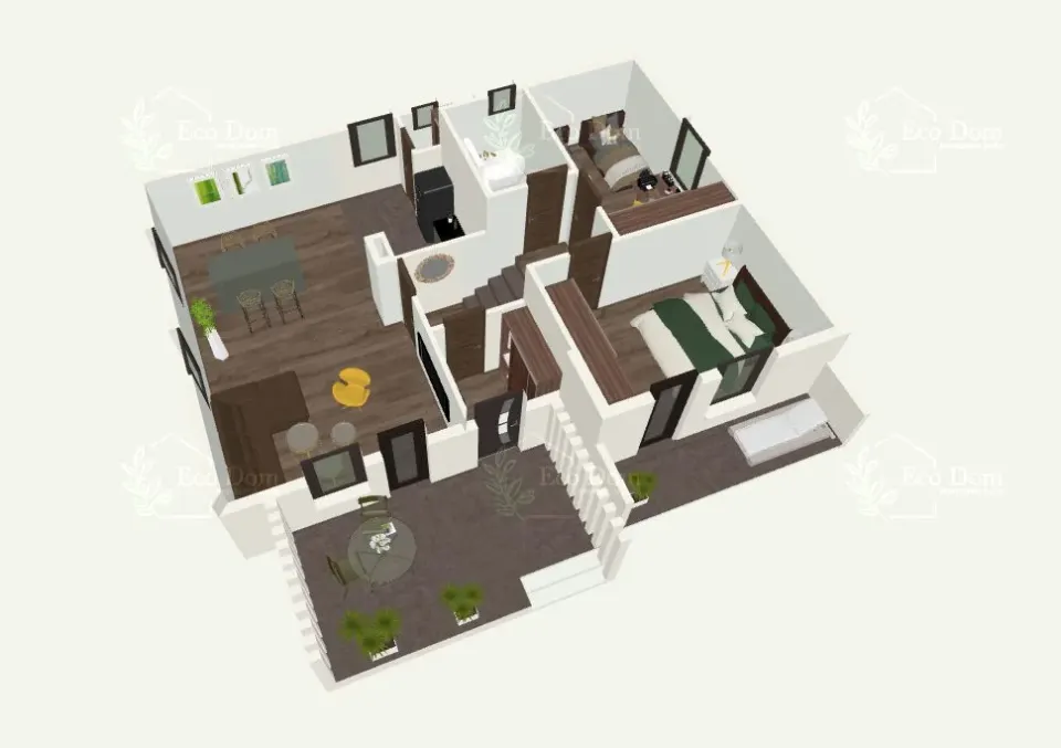 Montažna kuća ECO 105, 106 m², Eco Dom