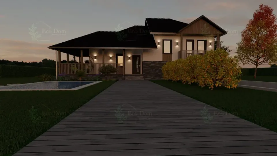 Montažna kuća ECO 110, 127 m², Eco Dom